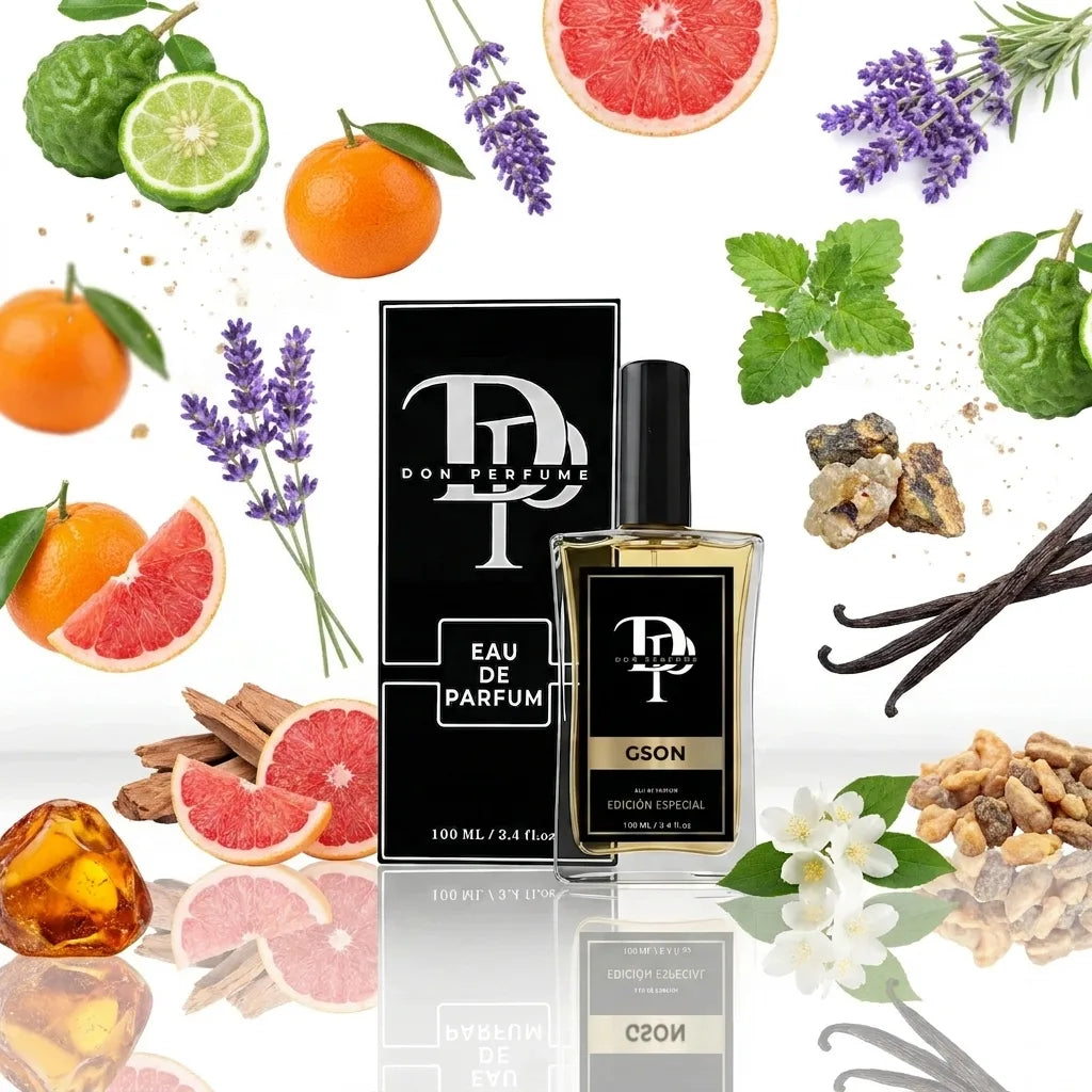 GSON y sus ingredientes, perfume de equivalencia que recuerda a Grand Soir de Maison Francis Kurkdjian · Don Perfume