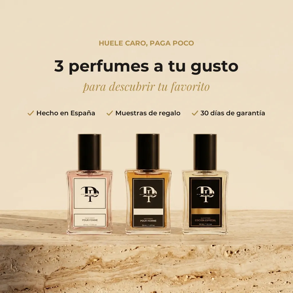 Pack 3x30 Don Perfume: hecho en España, muestras de regalo y 30 días de garantía