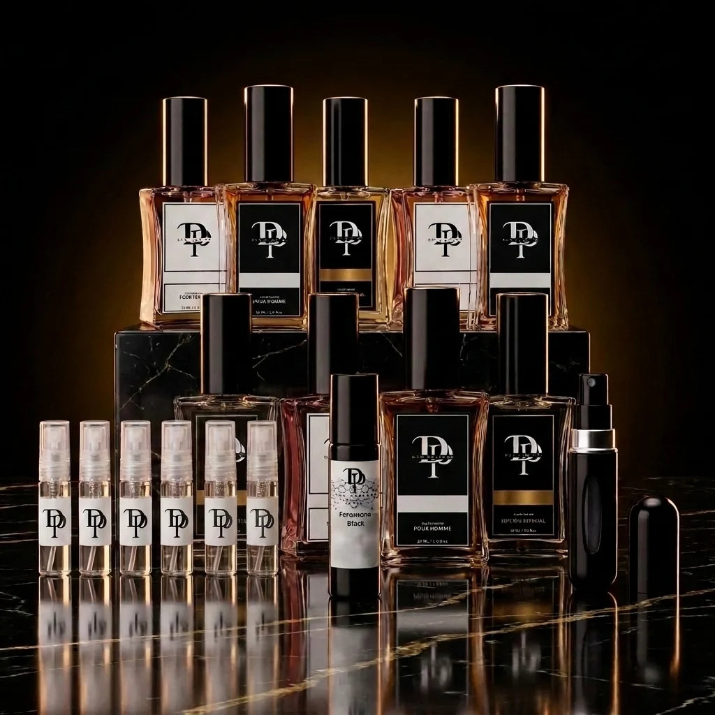 Pack Coleccionista de Don Perfume: 9 perfumes de 30 ml, Feromona Black, perfumador de bolsillo y 6 muestras de regalo